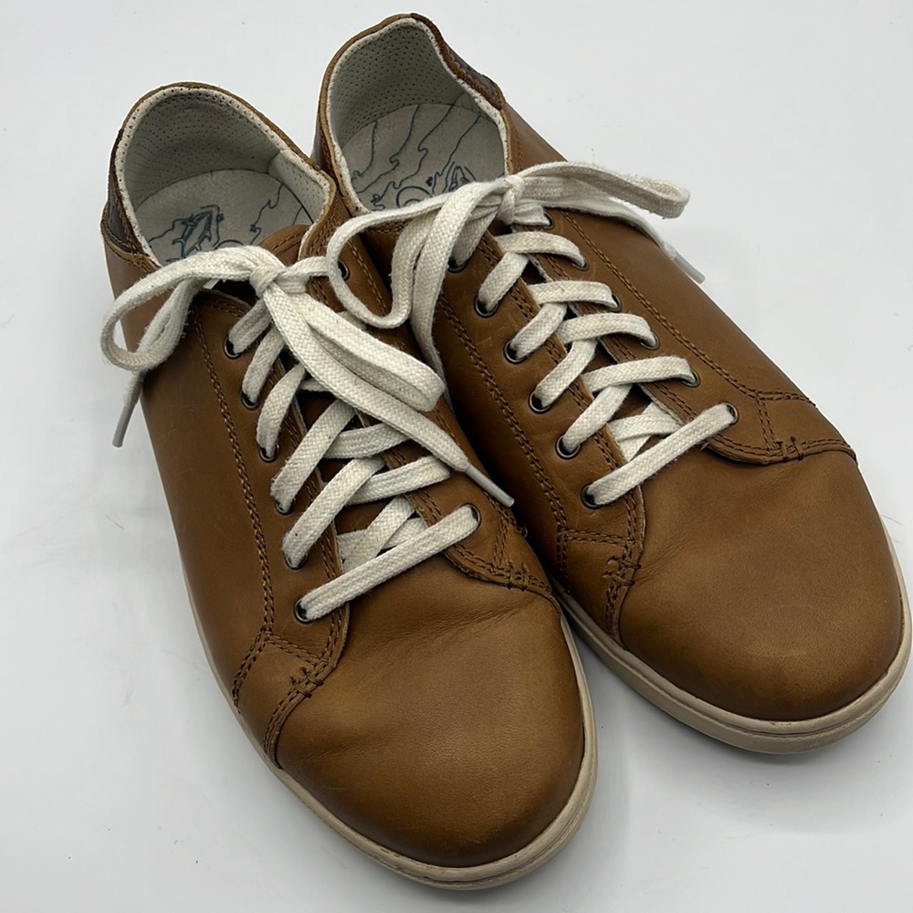 OluKai leather lace up casual shoes